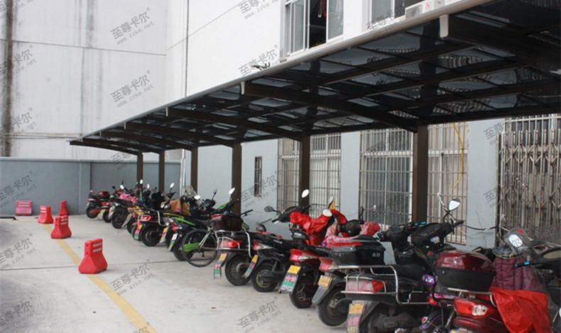 室外自行車棚材質(zhì)都有哪些？選什么材質(zhì)的自行車棚性價比高？