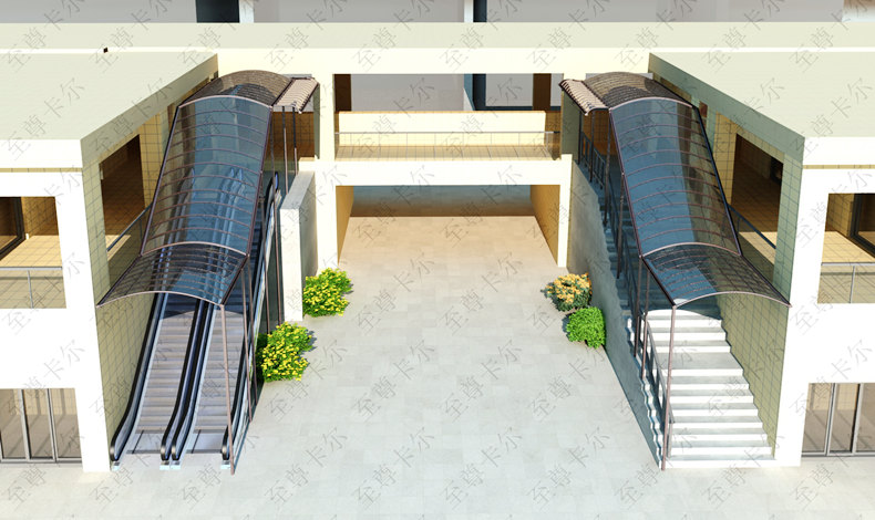 扶梯雨棚怎么做，快看這些效果圖，保證滿意