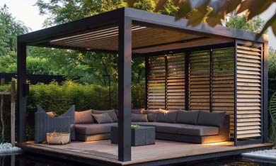 生態(tài)涼亭（固定屏風）